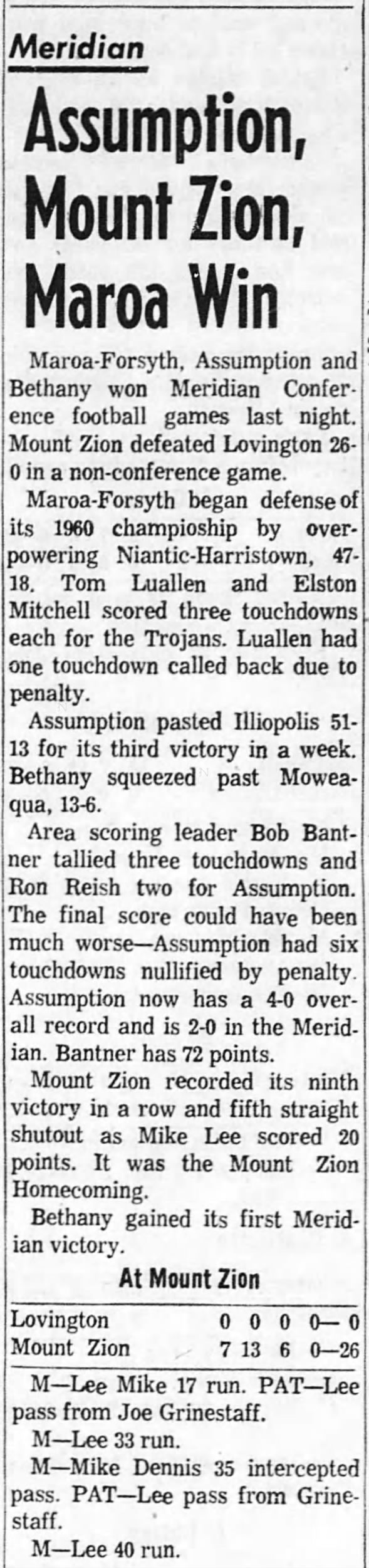 Clipping from The Decatur Herald